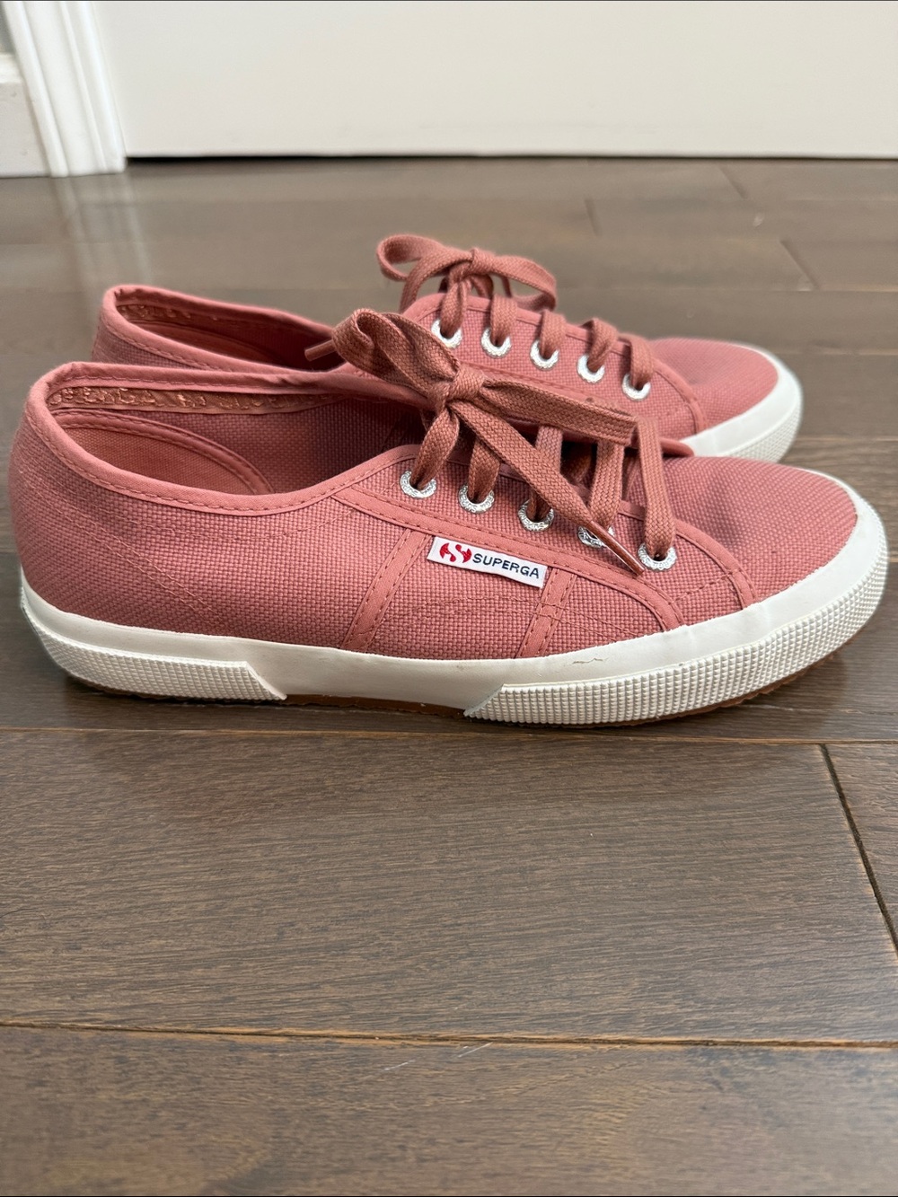 Superga Rose Pink Canvas Low-Top Sneakers